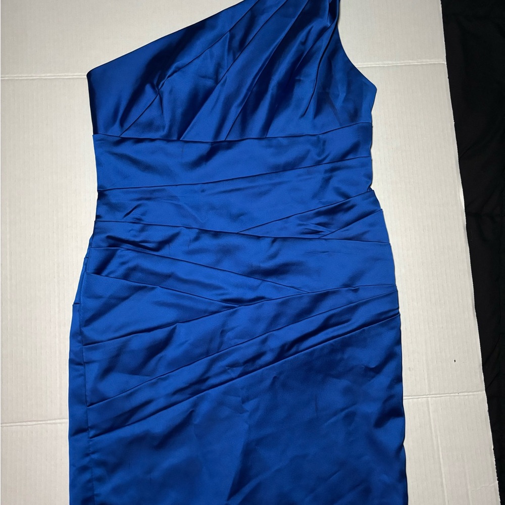 Davids Bridal One Shoulder Style 85106 bridesmaid dress